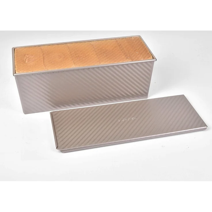 Monfish Brotbackform Pullman Laib Pfanne 1000g Teig Antihaft 34x13,5x12 cm – Bild 4
