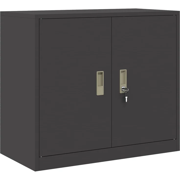 vidaXL Aufbewahrungsschrank 2 stk. Schwarz 80 x 40 x 210 cm Stahl 3438741 – Bild 5