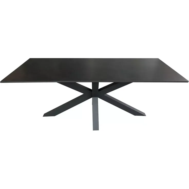Tisch Malaga 200x90cm dark grey Aluminium
