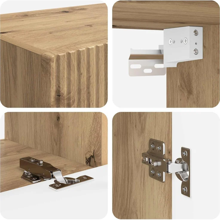 vidaXL TV-Schrankset 5 pcs Artisan-Eiche Holzwerkstoff 3409104 – Bild 10
