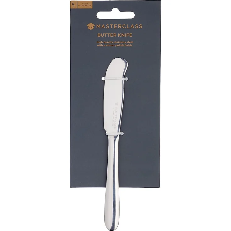 Kitchen Craft Master Class Buttermesser, Edelstahl, Silber, 16 x 2 x 0. 5 cm – Bild 2