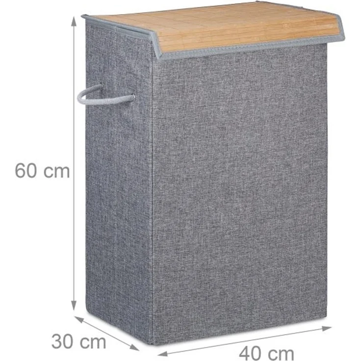 Wäschekorb mit Klettdeckel – Bild 4