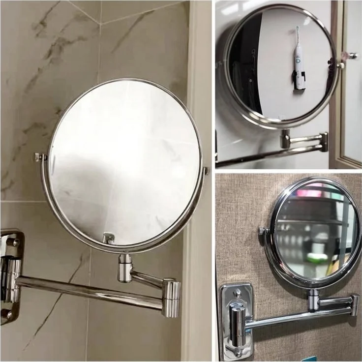 Kosmetikspiegel Wandspiegel Schminkspiegel Vergrößerungs 10-fach Badspiegel 18cm – Bild 4