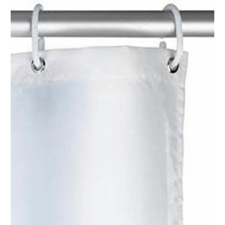 WENKO Duschvorhang Uni White Breite 180 cm, Höhe 200 cm, Polyester, waschbar – Bild 3