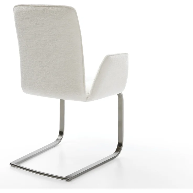 Freischwinger Vinja-Flex Bouclé Soft Beige Freischwinger flach Graphit – Bild 5