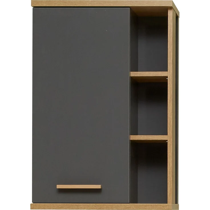 Pelipal Hängeschrank, Quickset 924, Quarzgrau Glanz/Riviera Eiche, 1 Tür, 1 Regal – Bild 3