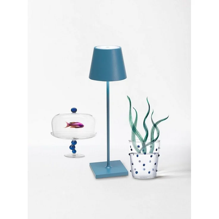Zafferano Poldina Pro Dimmbare LED-Tischlampe aus Aluminium braun – Bild 2