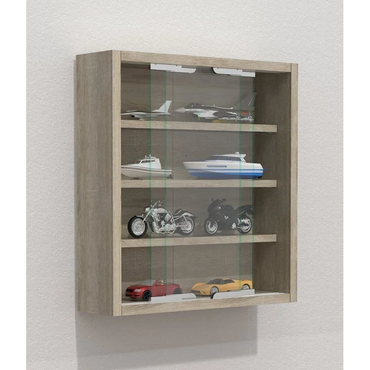 VCM Wandvitrine Agisa 918270 Sonoma-Eiche H. 40 x B. 37 x T. 10 cm – Bild 2