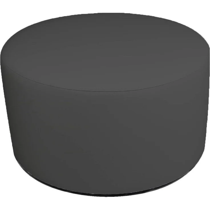 Talamo Italia - Pouf Abanera, Mehrzwecksessel, Sitzsack, Hockerhocker, Made in Italy, 79x79 h42 cm, Dunkelgrau – Bild 3