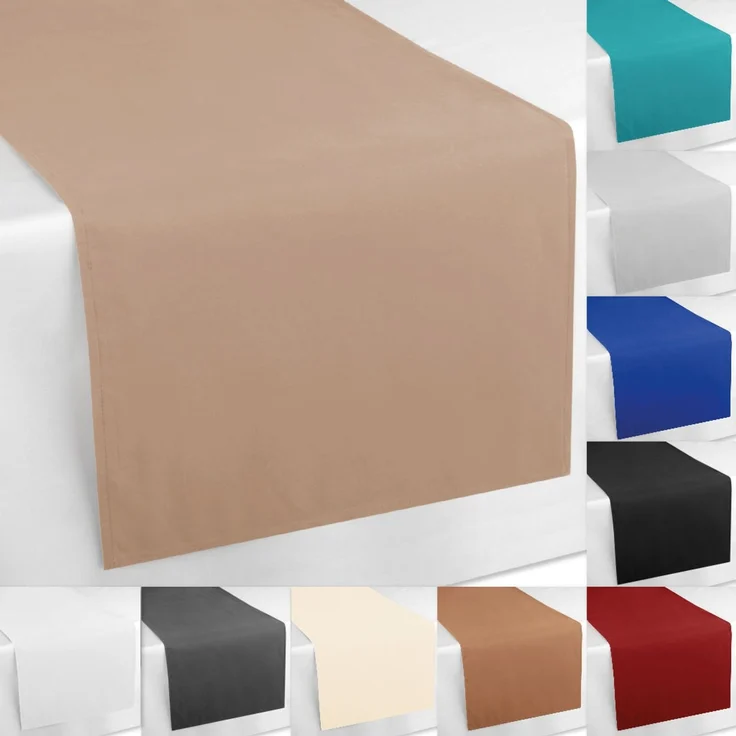 Tischläufer Tischband Tischuntersetzer 140x40 cm, schlicht und modern in vielen verschiedenen Farben erhältlich (beige - creme) – Bild 7