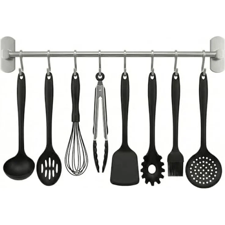 JOEJI’S KITCHEN Hakenleiste Hakenleiste Küchenstange - Starker Selbstklebend 3M Ohne Bohren – Bild 3