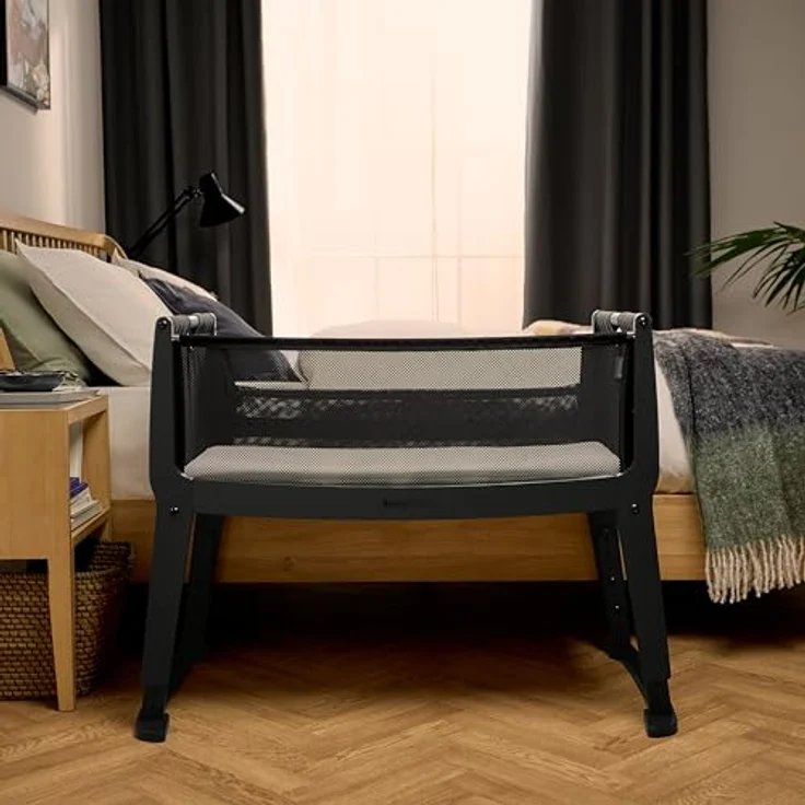 SnuzPod Studio Co-sleeper - Brooklyn Graphite Grau – Bild 4