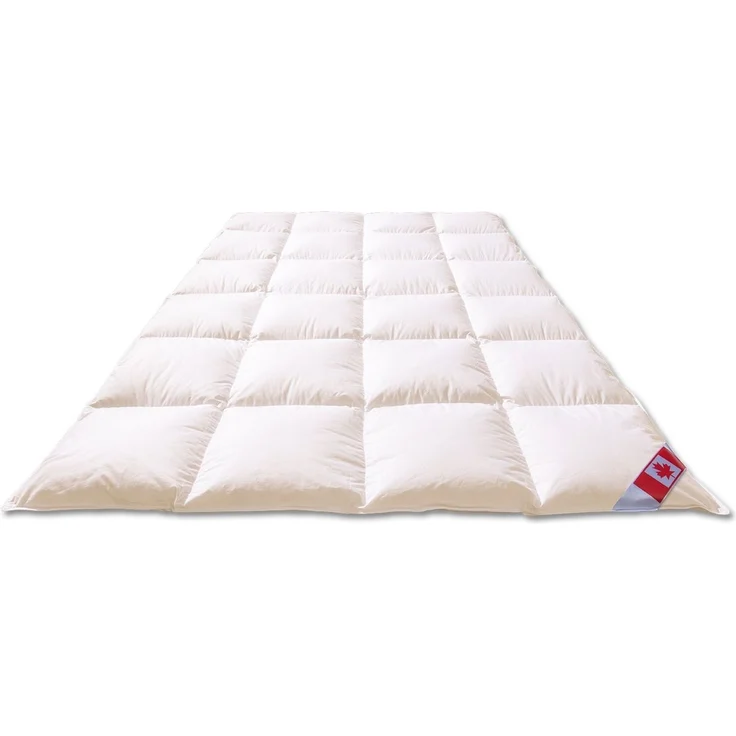KÜNSEMÜLLER Daunenbettdecke Daunenbettdecke „Canada Ultra Warm“ mit 2,5 cm Innensteg, Füllung: 90% Daunen 10% Federn, Bezug: 100% Baumwolle, Allergikerfreundlich, angenehmes, temperaturausgleichendes Schlafklima – Bild 3