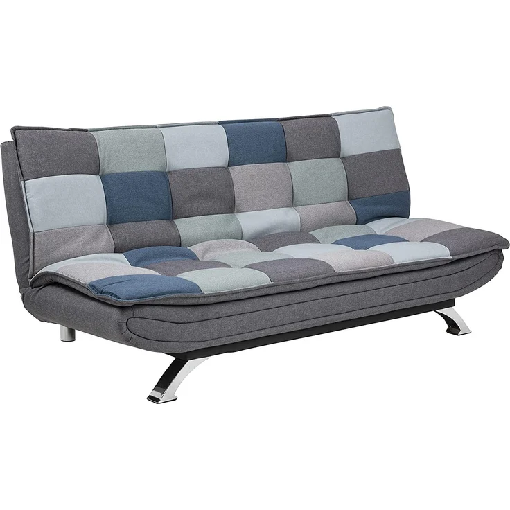 Schlafsofa FAITH, grau/blau, ca. 196 cm – Bild 1