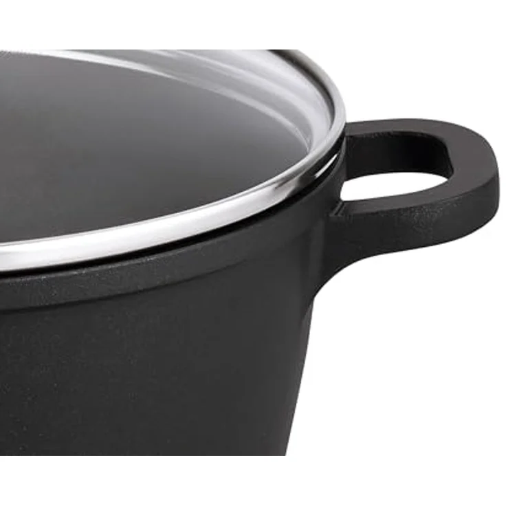 ELO 15220 ALUCAST Kochtopf Ø 20 cm mit Glasdeckel, 2,0 Liter, Aluguss, induktionsfähig / PFAS-frei – Bild 3