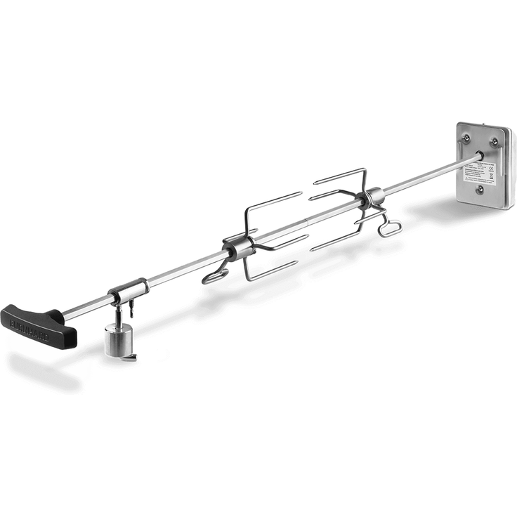 BURNHARD® Universal Drehspieß mit Motor, Elektrischer Grillspieß inkl. Fleischgabeln, Rotisserie für Gasgrill Fred 2- & 3-Brenner, Spießlänge: 66-79cm - Multi-Color - #943699_1