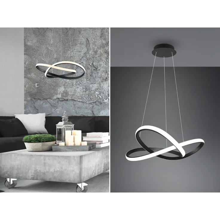 LED Hängeleuchte, schwarz, Switch Dimmer, COURSE