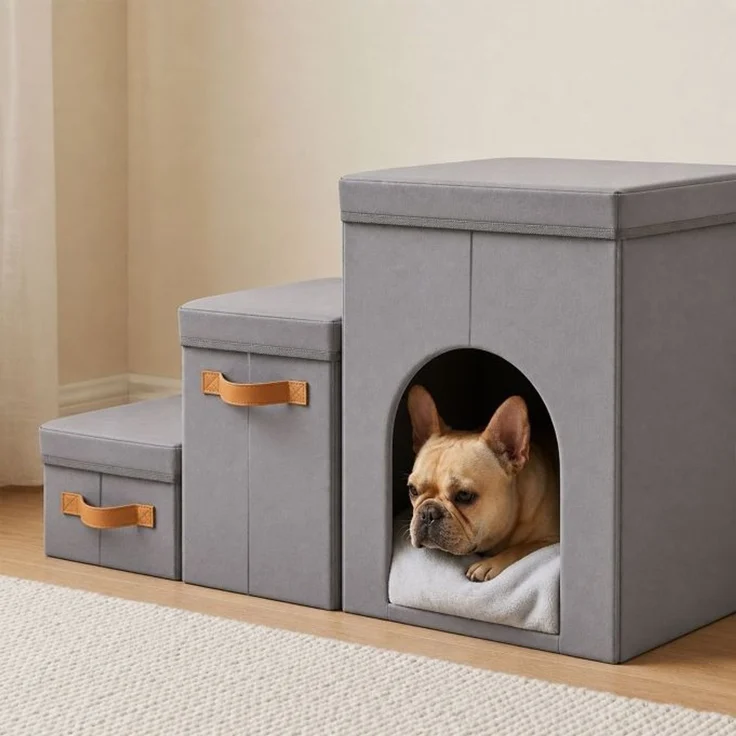 Relaxdays Faltbare Hundetreppe mit 3 Stufen – Bild 5
