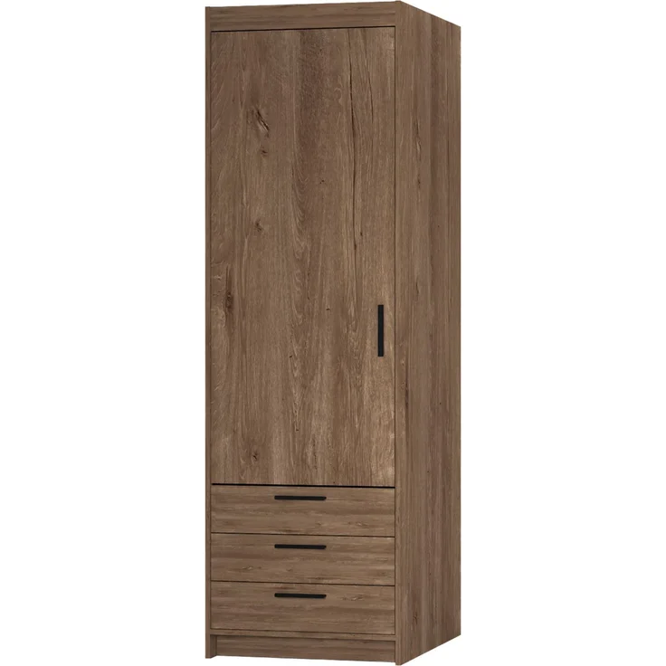 AX LIVING Schlafzimmer Schrank Storicos 1T3S Eiche Lefkas 59,9cm breit – Bild 1
