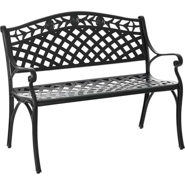 Outsunny Gartenbank Gartenbank aus Aluminium