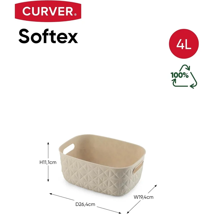 Curver Softtex Korb S creme 4L – Bild 6