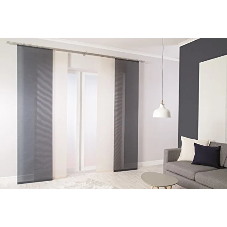HOMING Schiebegardine Manhattan (1 St), Klettband, transparent, modern, Wohnzimmer, Schlafzimmer – Bild 3
