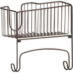 mDesign Bügelbretthalterung Bügeleisenkorb Ablage Aufbewahrung Metall Bronze