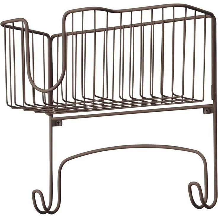 mDesign Bügelbretthalterung Bügeleisenkorb Ablage Aufbewahrung Metall Bronze – Bild 1