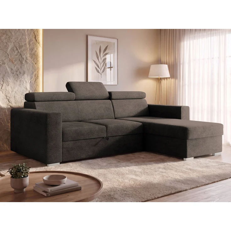 Mirjan24 Ecksofa Porabi 2rLC (Farbe: Lumo 40), 87 x 170 x 235 cm – Bild 3