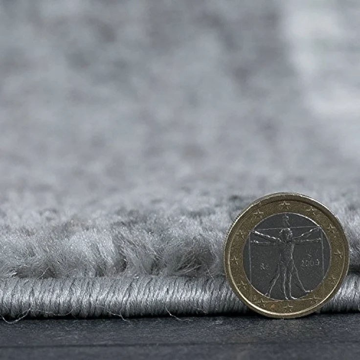 Vimoda Teppich Wohnzimmer Klassisch Karo- kariert Design, Rechteckig, Höhe: 5 mm, Läufer Kachel Optik in Türkis Grau Gelb & Lila Teppich Schlafzimmer – Bild 3