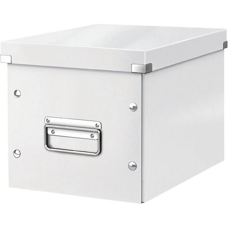 Leitz Archivbox Click & Store Cube M Hartpappe weiß – Bild 1