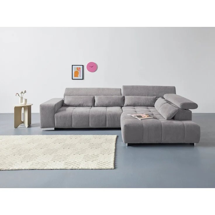 COTTA Ecksofa Orion L-Form, B: 310 cm, Kopfteilverstellung & 5 Nierenkissen – Bild 1