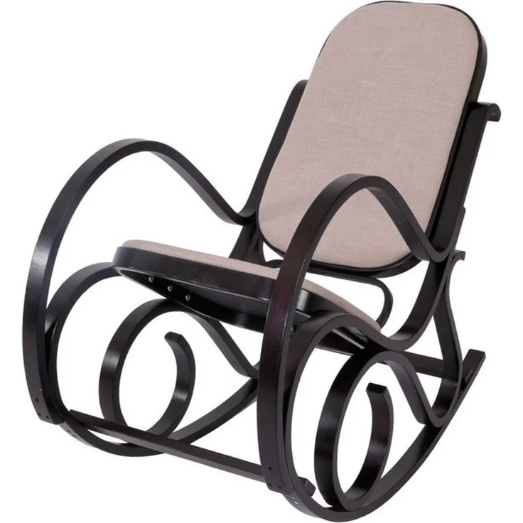 MCW Schaukelstuhl Gallarate, Retro-Design, Stabiles Gestell, Weiche Polsterung, Schaukelfunktion – Bild 4