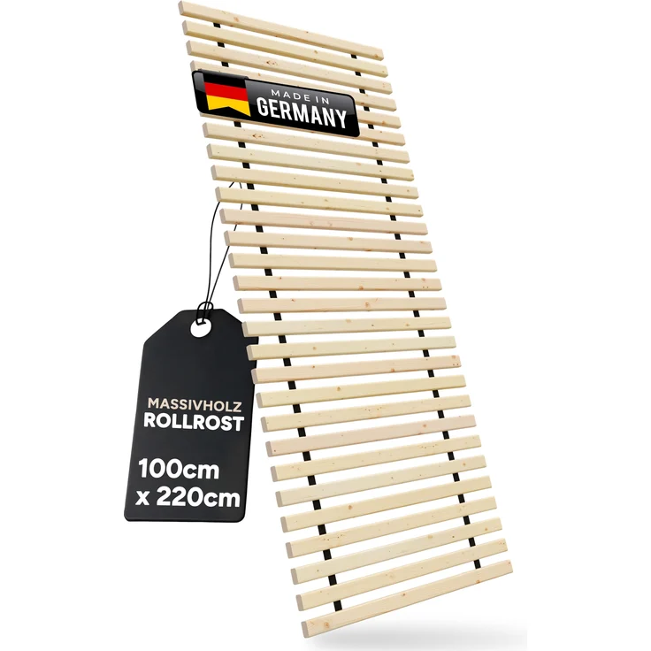 Rollrost " Lamellen - Xandi " Lattenrost 24 mm 100 x 220 cm – Bild 1