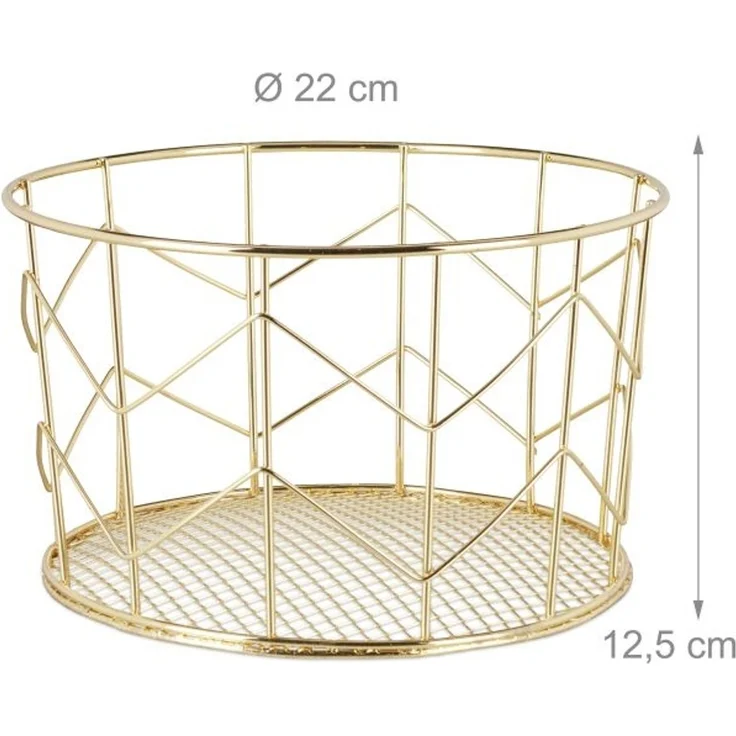 Metall Drahtkorb rund – Bild 4