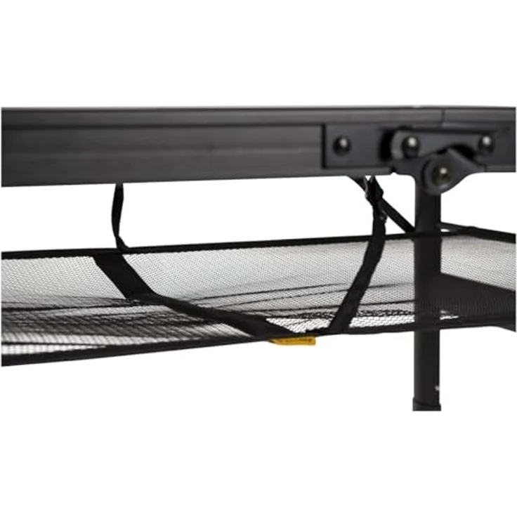 BO-Camp Campingtisch Industrial Melrose, 120x80 cm, Schwarz mit Holzoptik, 7,2 kg, 30 kg Belastbarkeit, Aluminium, MDF – Bild 7