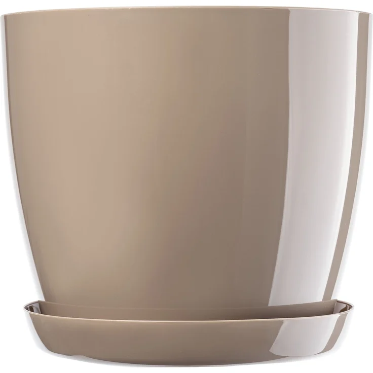 KADAX Blumentopf mit Ständer, Kunststoffabdeckung, beige Blumentopf für Blumen – Bild 3