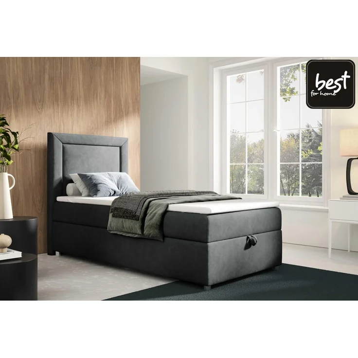 Best For Home Trinity K3 Single Bed Box Spring Bed with Bonnell Spring Mattress – Bild 2