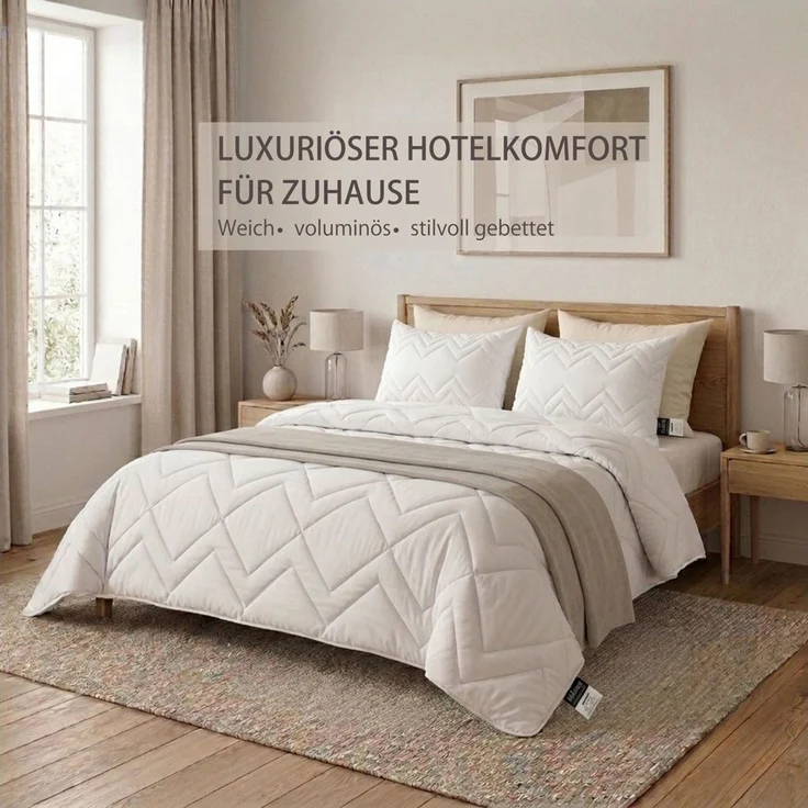 SEI Design Microfaserkissen Kopfkissen Kissen Zierkissen Sofakissen Nackenstützkissen 50x70, Füllung: 100% Mikrofaser, Seitenschläfer, Rückenschläfer, Bauchschläfer, 2-er SET, Schlafkissen gesteppt mit Reißverschluss Kochfest 95° – Bild 2