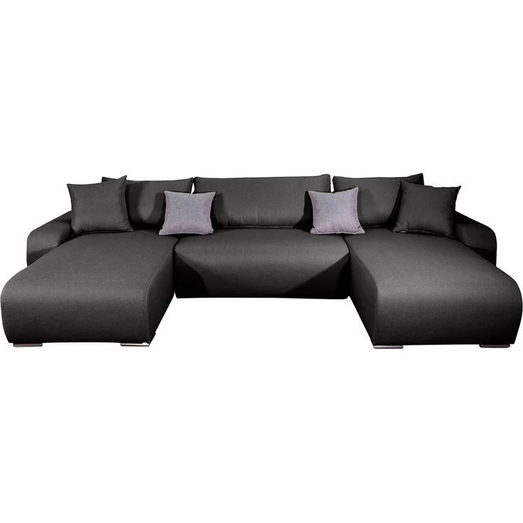 COLLECTION AB Wohnlandschaft Paola U-Form, B: 314 cm, Schlaffunktion, Bettkasten & 4 Zierkissen, Federkern – Bild 2