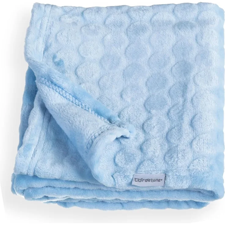 Clair de Lune Decke, Marshmallow-Design, Blau