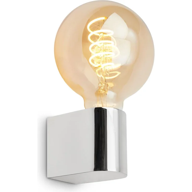BRILONER - Spiegelleuchte Bad IP44 Spritzwasserschutz, E27 max. 10W, Wandmontage, Badezimmerlampe, Spiegellampe Bad, Lampe Badezimmer, Badlampe Wand, Wandlampe Badezimmer, 4,5 x 8 x 9,5 cm, Chrom