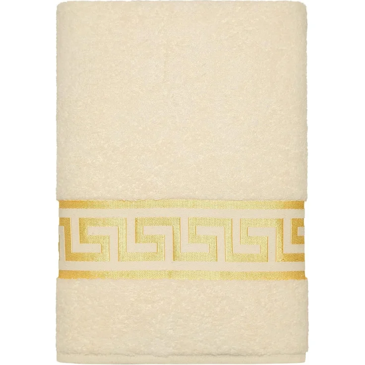 Belle Arti Handtücher Luxus Mäander Gästetücher Badetücher Duschtücher Saunatücher in Set, (1-St), schwarz, weiss, beige, rot, gold, 100% Baumwolle, Frottee, eingestickt – Bild 1