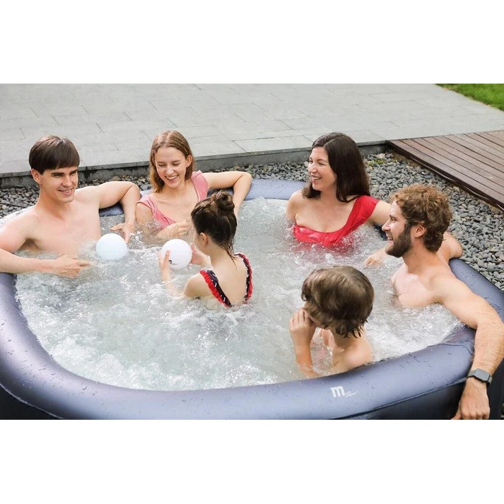 XXL Luxus-Whirlpool, aufblasbar, Hydro-Jets, MSPA 2024, für Outdoor & Indoor, mit Heizung – Bild 4
