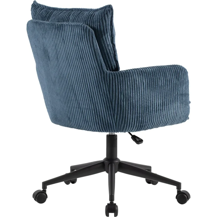 Carryhome 'LUCIE' Bürodrehstuhl, Stoff blau, 59 x 97 x 63 cm, höhenverstellbar mit Gaslift, 140 kg belastbar – Bild 8