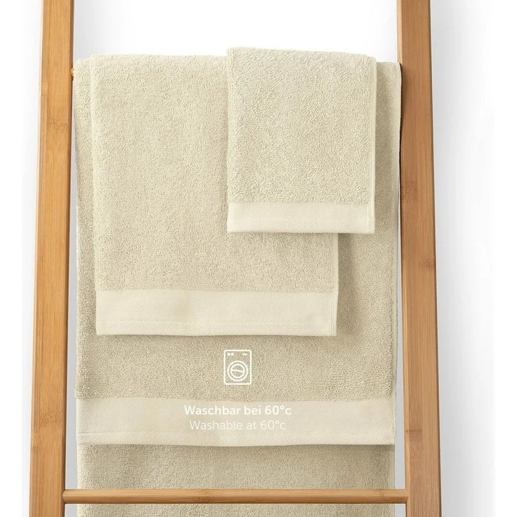 Blumtal Badetücher Premium weiche Frottier 2er Set mit Aufhängschlaufen, Frottee (2-St), Baumwolle Oeko-TEX Zertifiziert, saugstark – Bild 3