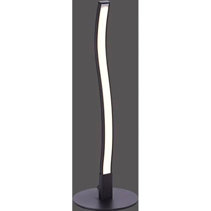 JUST LIGHT LED Tischleuchte WAVE, Schwarz, warmweißes Licht, Schnurschalter, 2,8 W, 170 Lumen, 3000 K, für Wohnzimmer, Esszimmer, Schlafzimmer, Flur – Bild 2