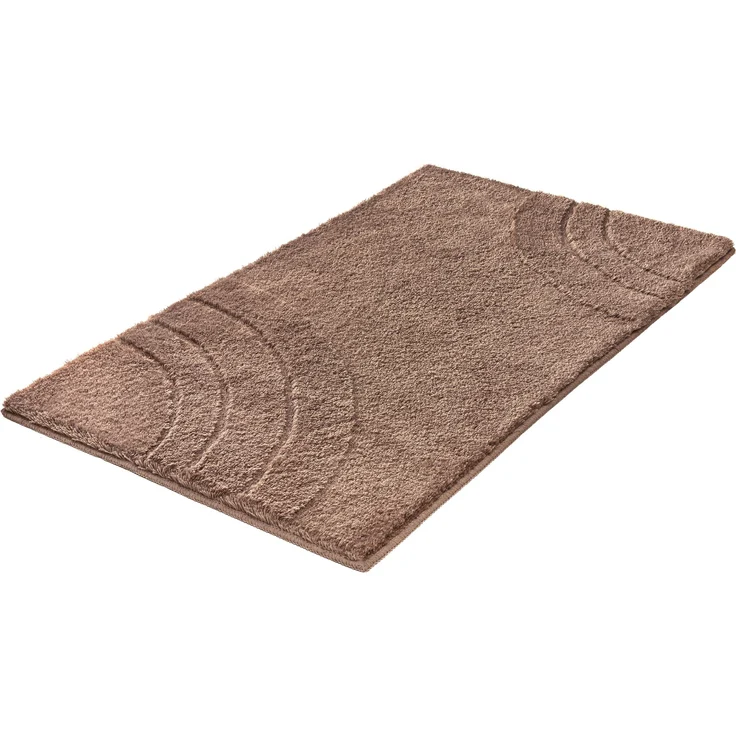 Kleine Wolke Badteppich SATURN LBH 100x60x2.50 cm braun Badematte Badvorleger Duschvorleger Duschmatte Badeteppich – Bild 1
