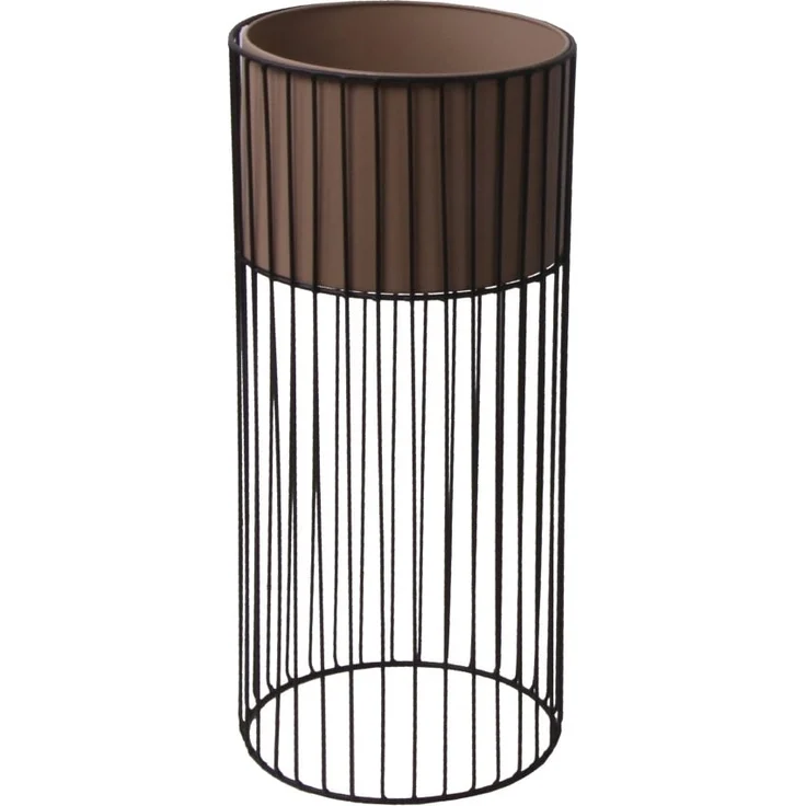 TrendLine Pflanzgefäß Metall Ø32 x 70 cm schwarz-taupe