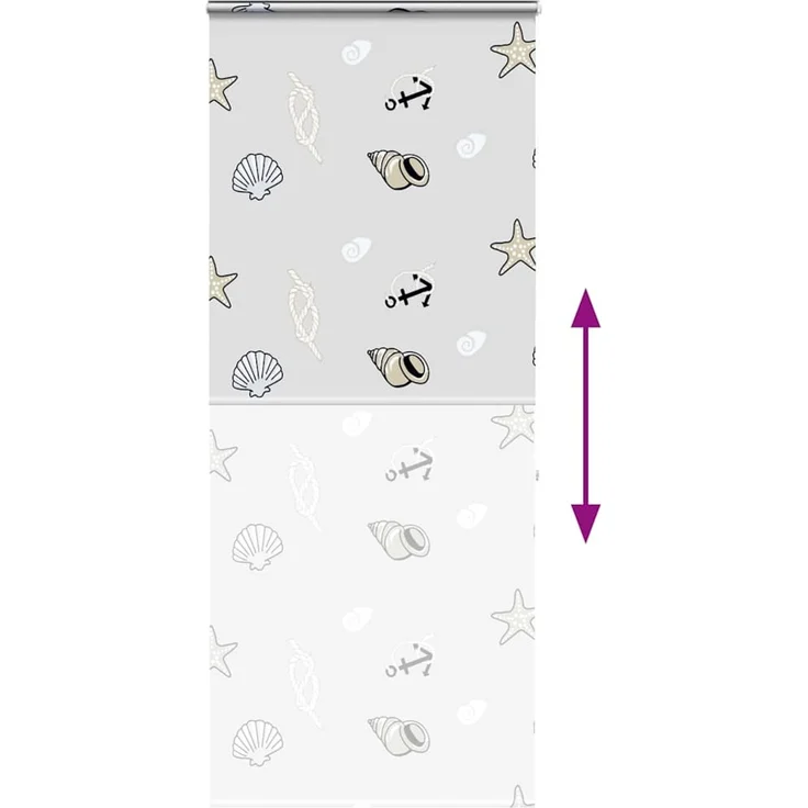 vidaXL Duschrollo mit Kassette 100x240 cm Stoffbreite 96 cm 4015012 – Bild 5